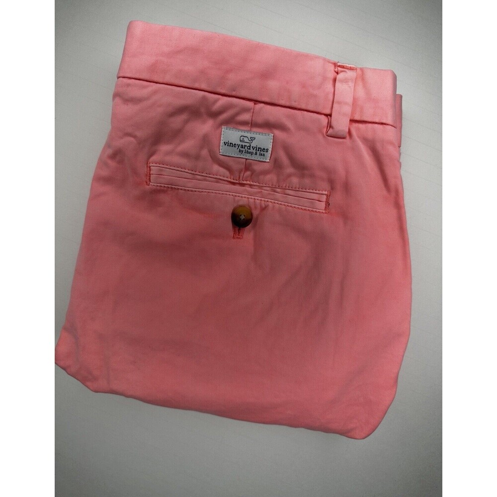 Vineyard Vines Mens 9” Breaker Shorts Size 32 Hot Pink Chino Stretch‎